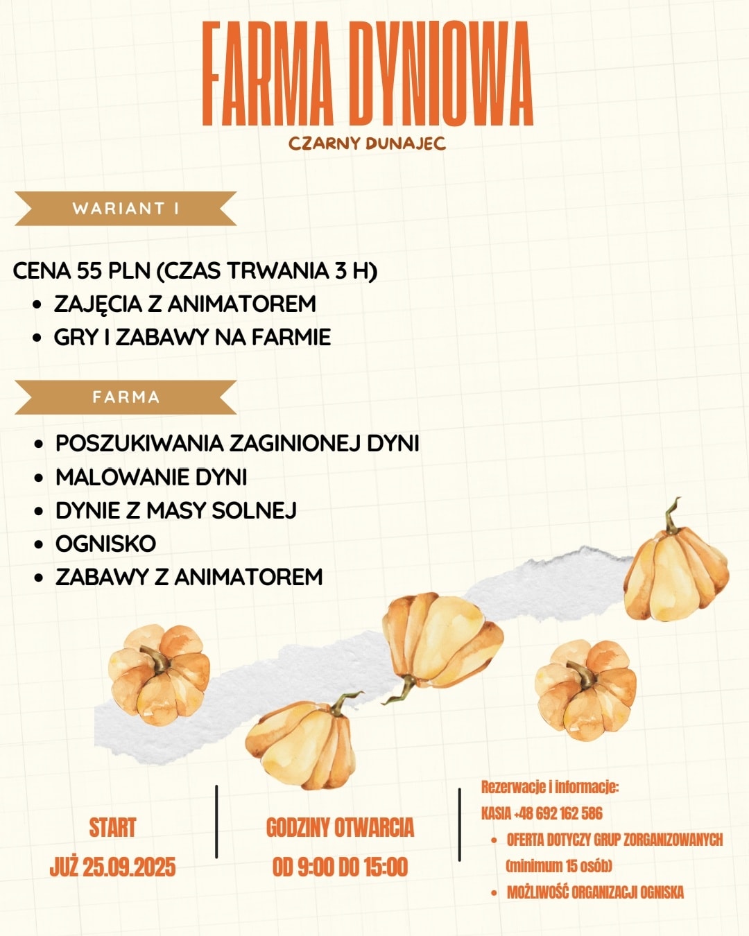 farma dyniowa czarny dunajec