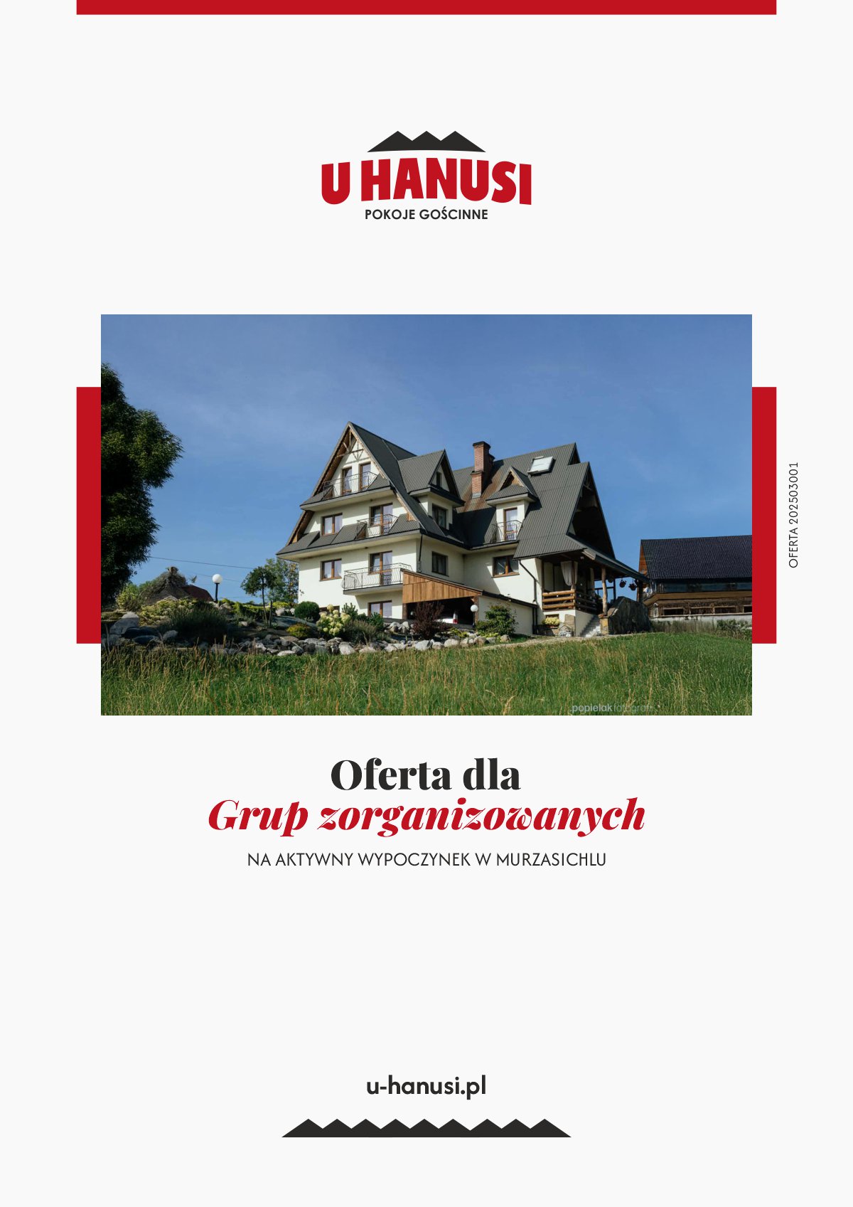 oferta noclegu dla grup zorganizowanych Murzasiche 